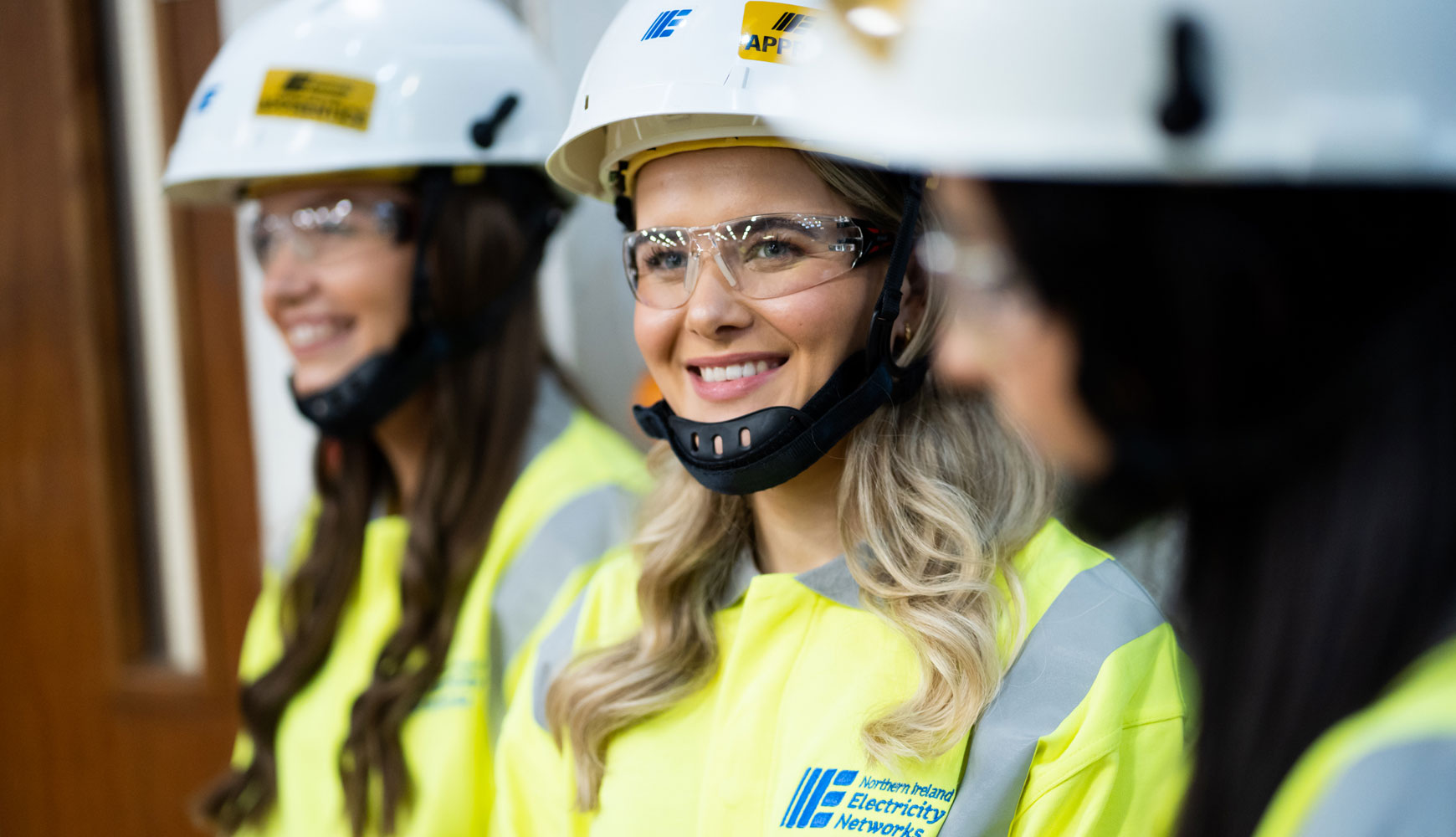 smiling female employee